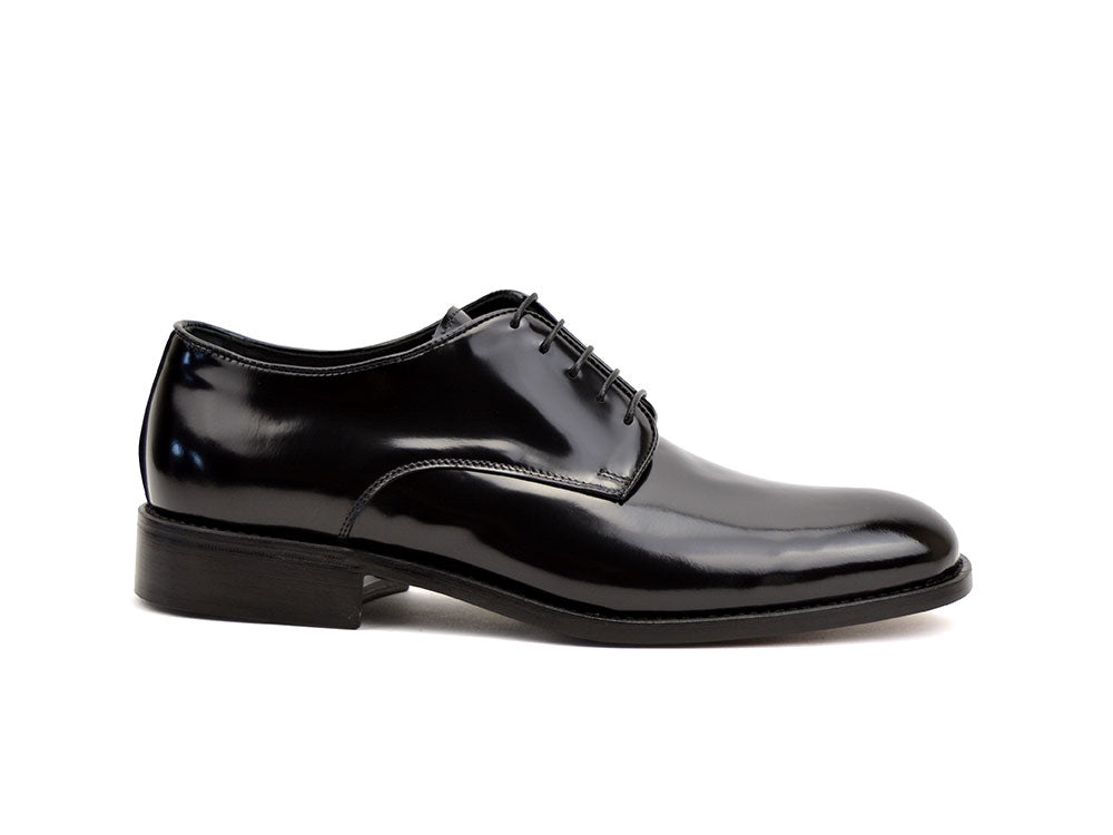 leather men derby black shiny shoes | DIS leather men derby black shiny shoes | DIS