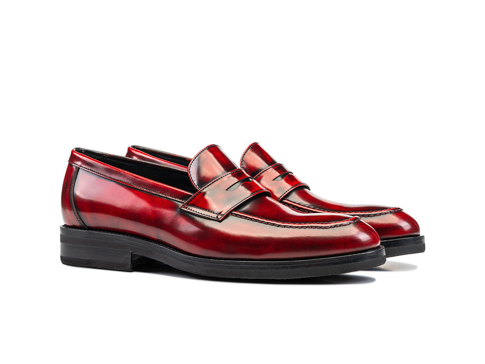 Uliassi red loafer – designitalianshoes